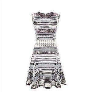 DVF Eleanor Jacquard Fit & Flare Dress